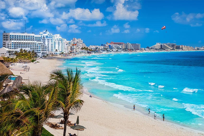 beautiful view of Mexico beach